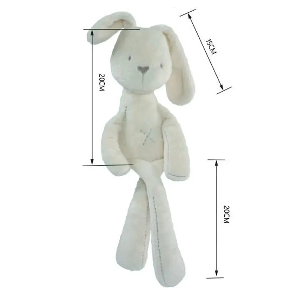 42cm Cute Cartoon Rabbit Doll Soft Plush Toy for Kids Bunny Sleeping Mate Stuffed Animal for Children