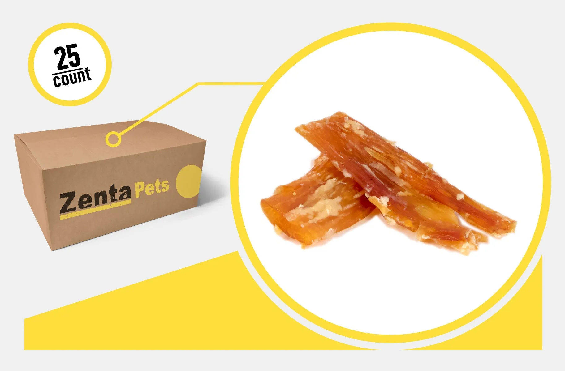 5-6'' Backstrap Tendons (Flats) - Bulk Box