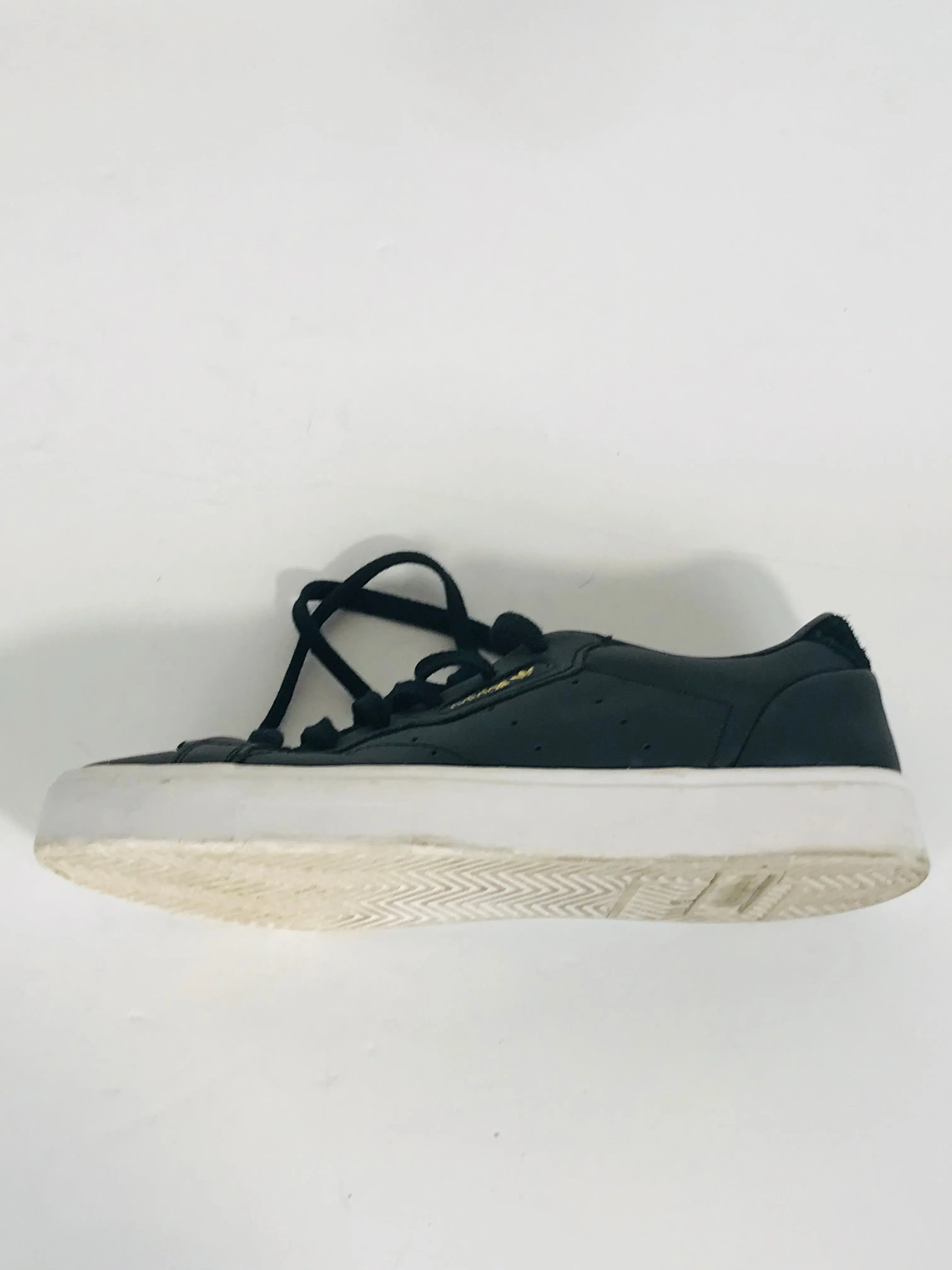 Adidas Women's Leather Sleek Trainers | UK6 | Black