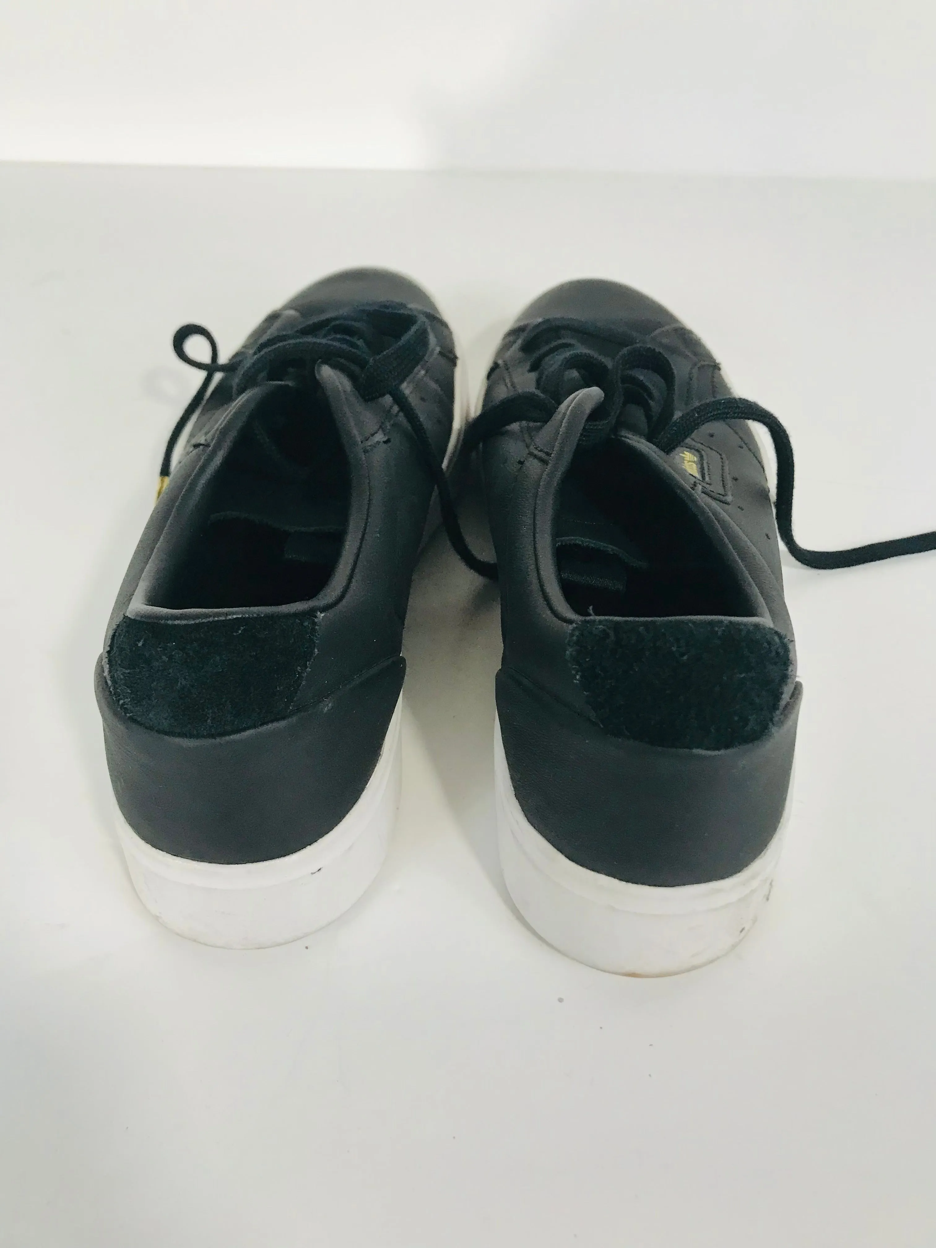 Adidas Women's Leather Sleek Trainers | UK6 | Black