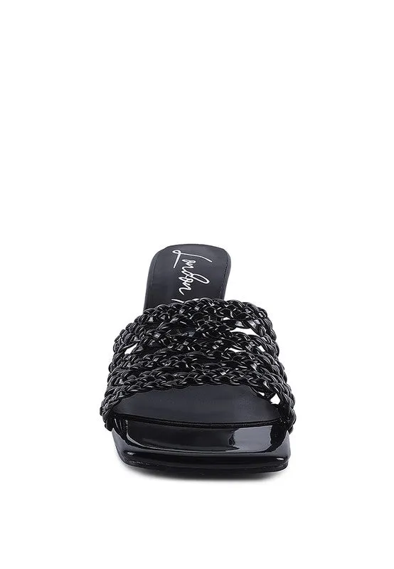 Adorbs Braided Straps Slider Sandals