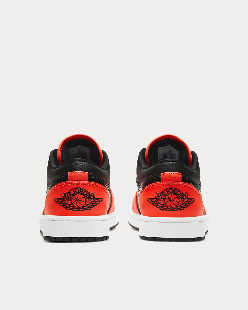Air Jordan 1 Low SE Black / White / Turf Orange Low Top Sneakers