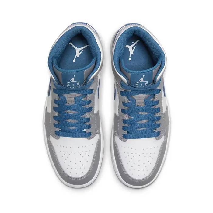 Air Jordan 1 Mid Cement True Blue