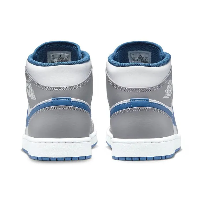 Air Jordan 1 Mid Cement True Blue