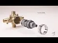 American Standard Flash Shower Rough-In Valve With PEX Inlet Elbows/Universal Outlets for Crimp Ring System RU107E
