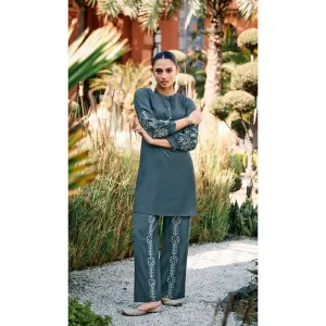 Autumnlane Alice Blue Applique & Embroidery Co-Ord Set
