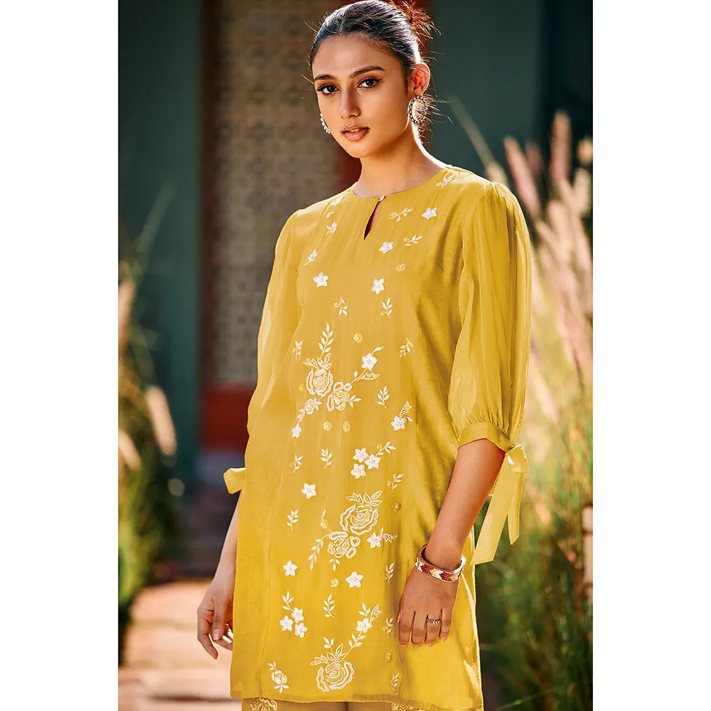 Autumnlane Alice Yellow Applique & Embroidery Co-Ord Set