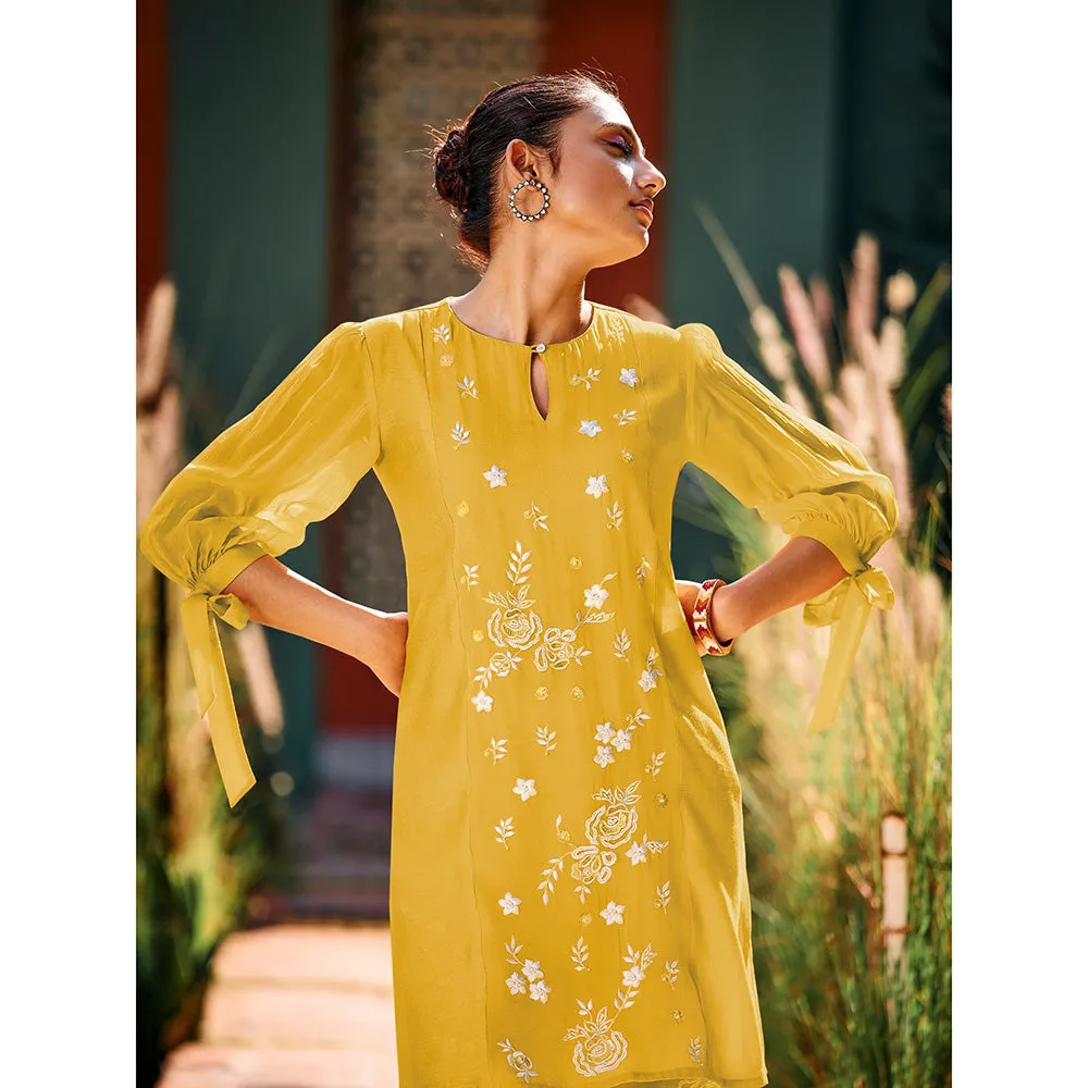 Autumnlane Alice Yellow Applique & Embroidery Co-Ord Set