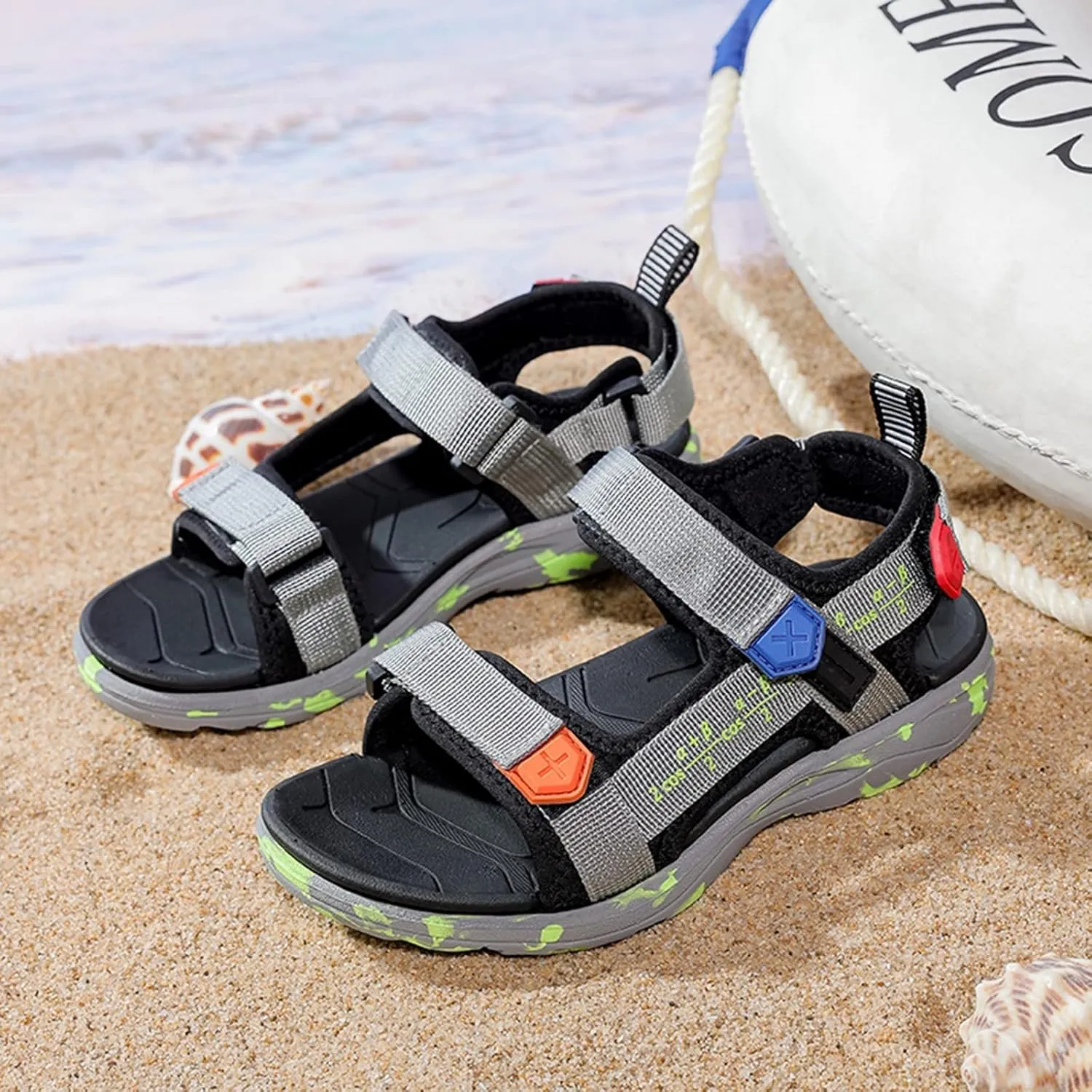 Baby Sandals Size 5 Children Shoes Beach Sandals Light Boy Sandals Big Children Soft Bottom Boy Beach Preschool Sandals