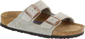 BIRKENSTOCK Arizona Softbed Taupe Suede Slides