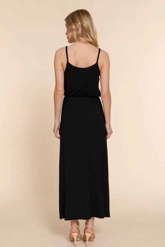Black Cami Knit Sun Dress