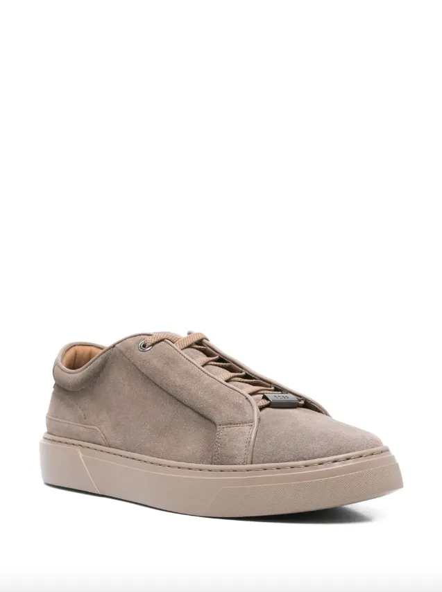 BOSS Gary low-top trainers in suede