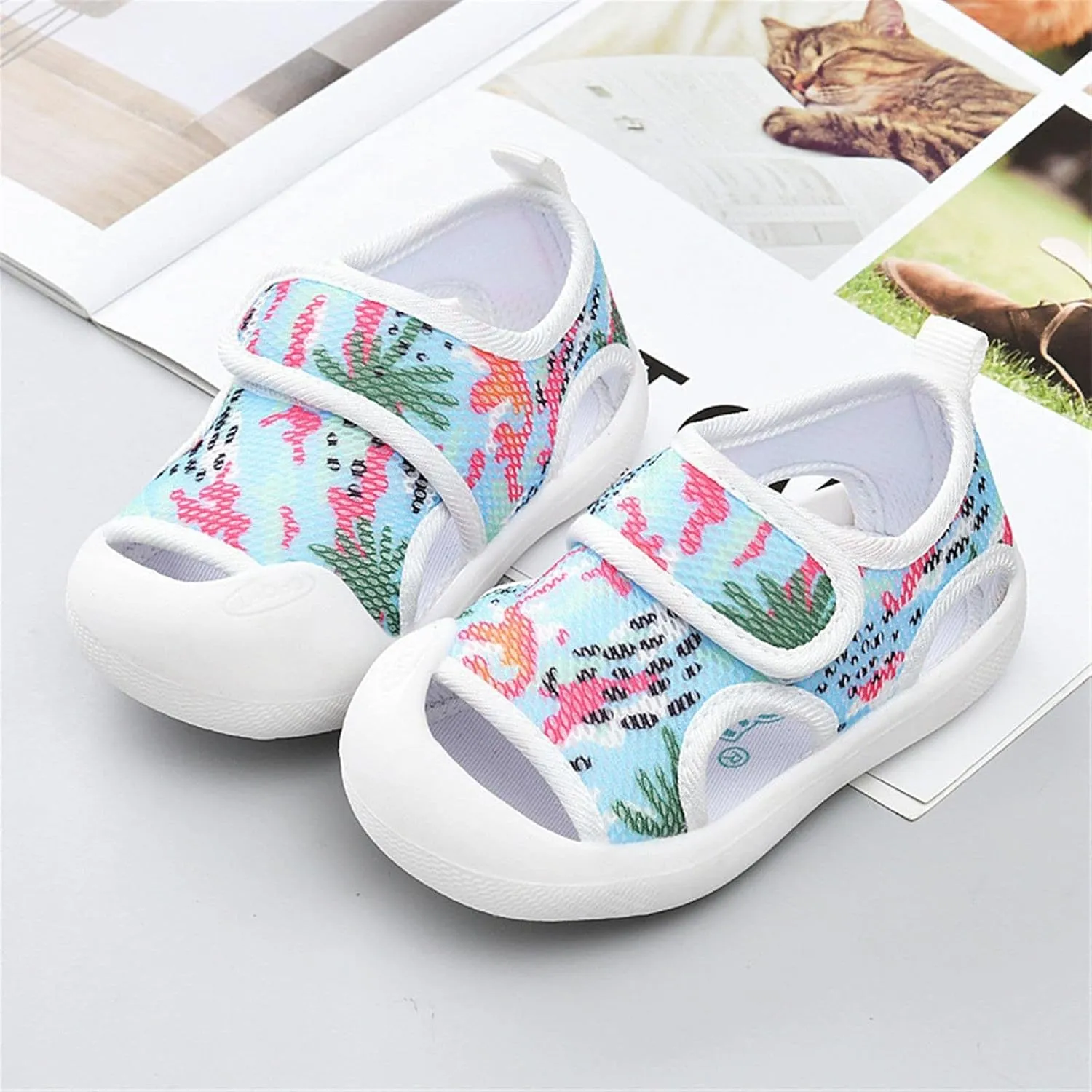 Boys Size 12 Sandals Toddler Girls Boys Shoes Sandals Flat Bottom Non Slio Half Open Sandals for Baby Boys