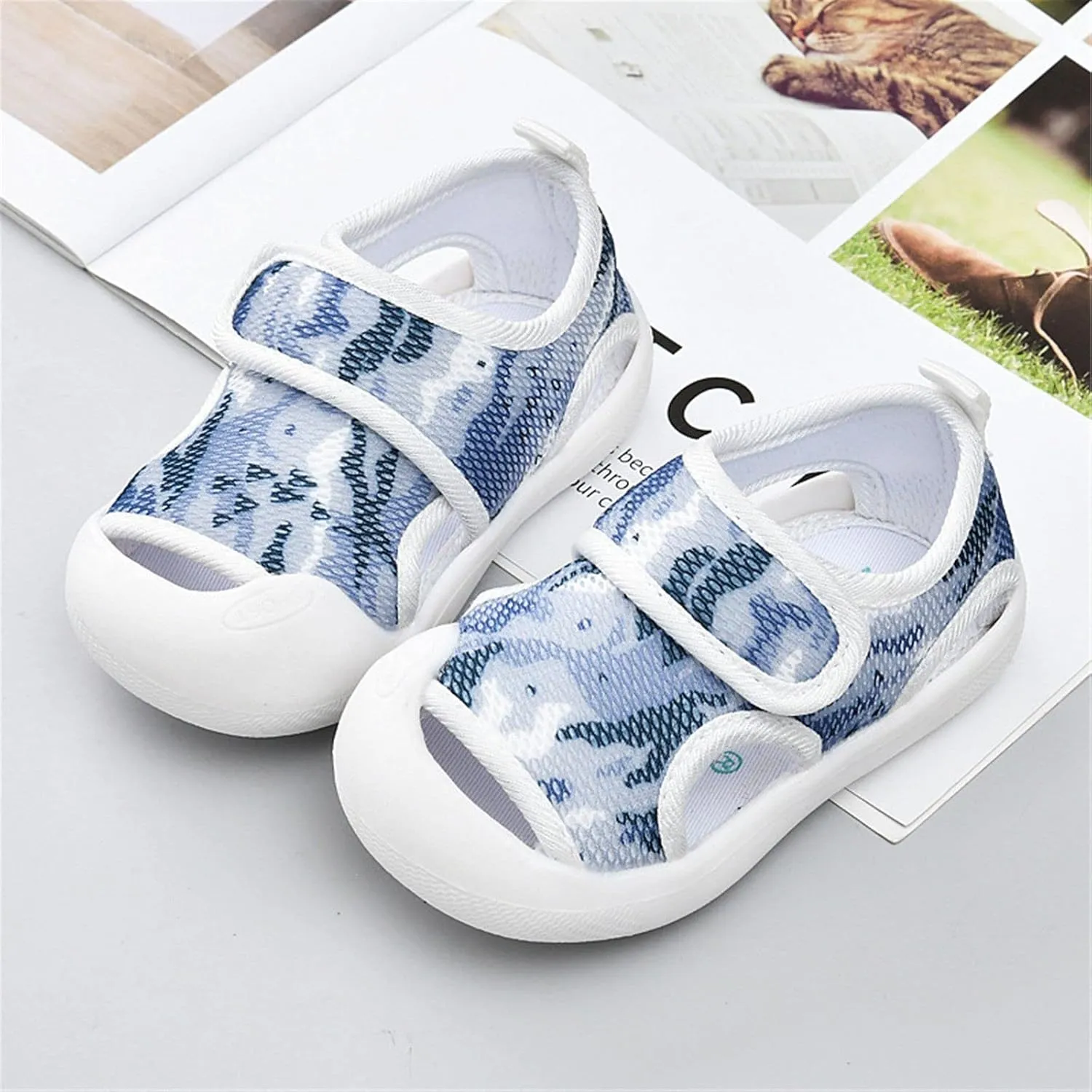 Boys Size 12 Sandals Toddler Girls Boys Shoes Sandals Flat Bottom Non Slio Half Open Sandals for Baby Boys