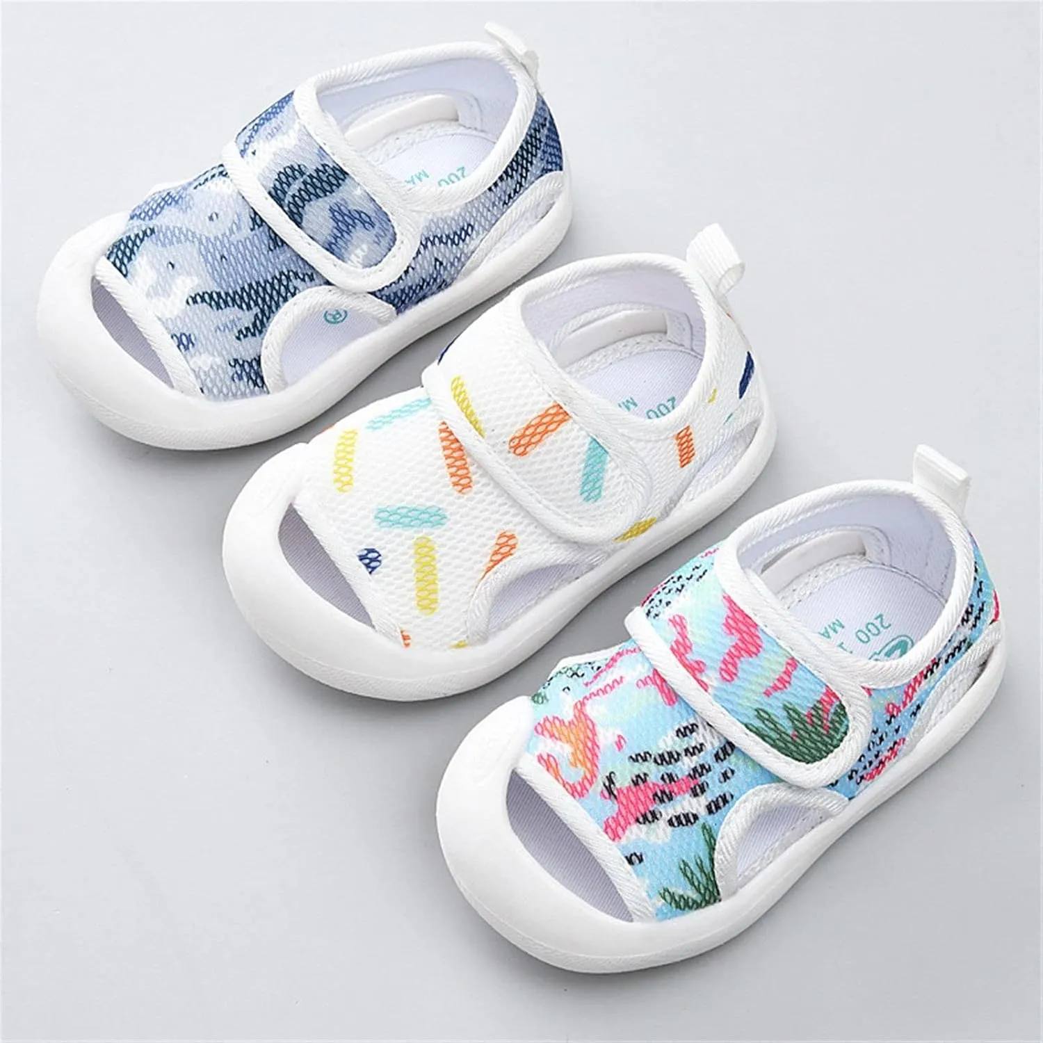 Boys Size 12 Sandals Toddler Girls Boys Shoes Sandals Flat Bottom Non Slio Half Open Sandals for Baby Boys