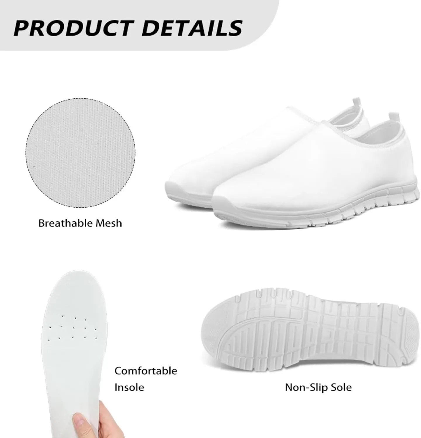 Breathable Comfort Sneakers for Mens Boys Tennis Cross Training Shoe Soft EVA Non Slips Loafers for Hiking Walking Size 5-14 Black Sole