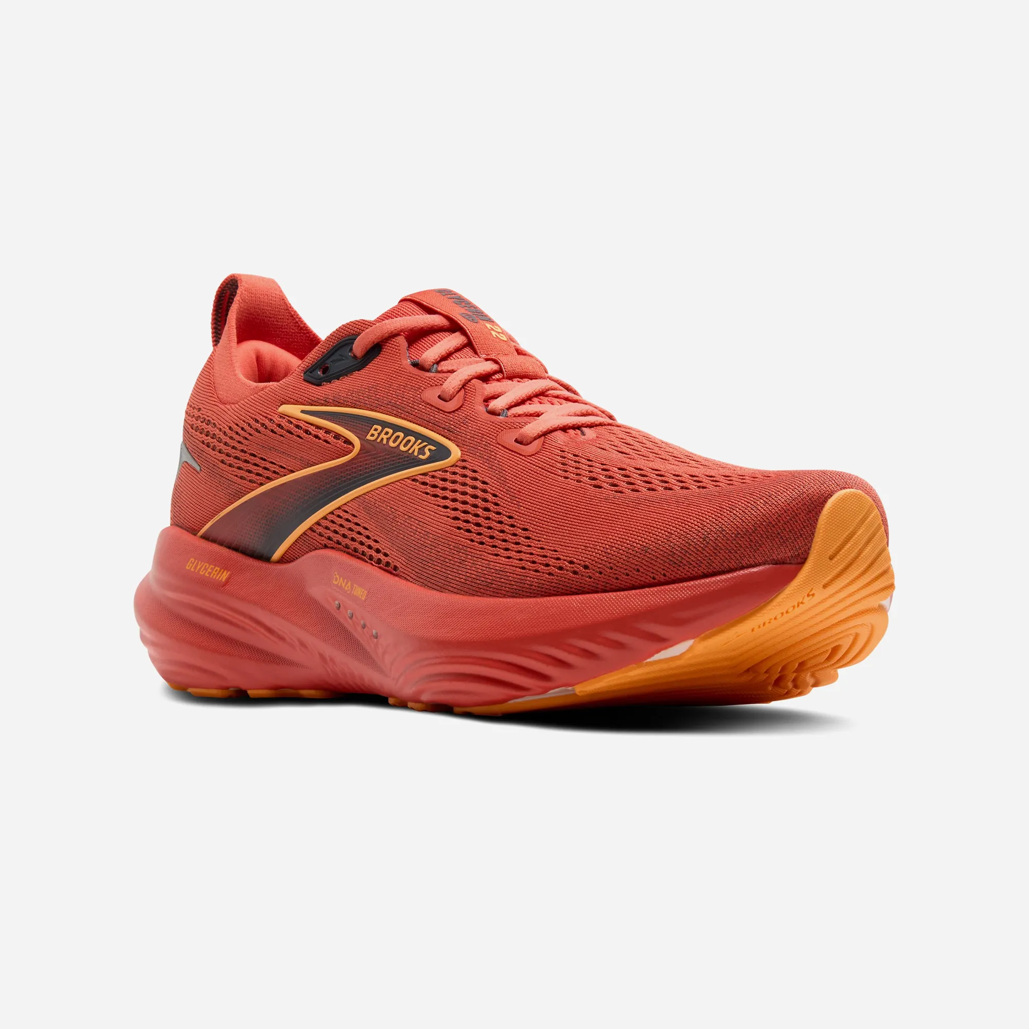 Brooks Glycerin 22 Burnt Sienna Ebony Orange
