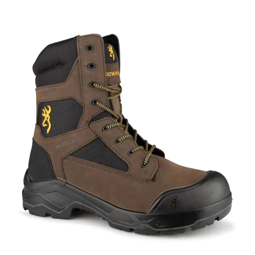 Browning Hurricane 8" Safety Boots- Black, Brown