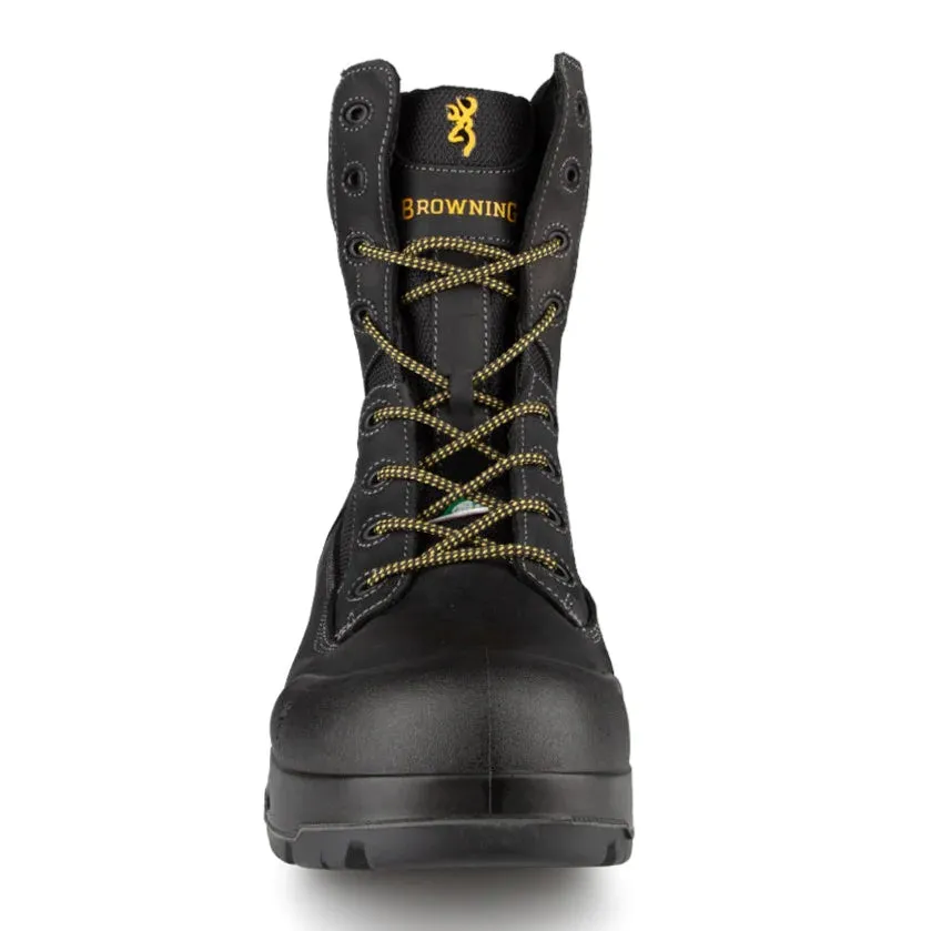 Browning Hurricane 8" Safety Boots- Black, Brown