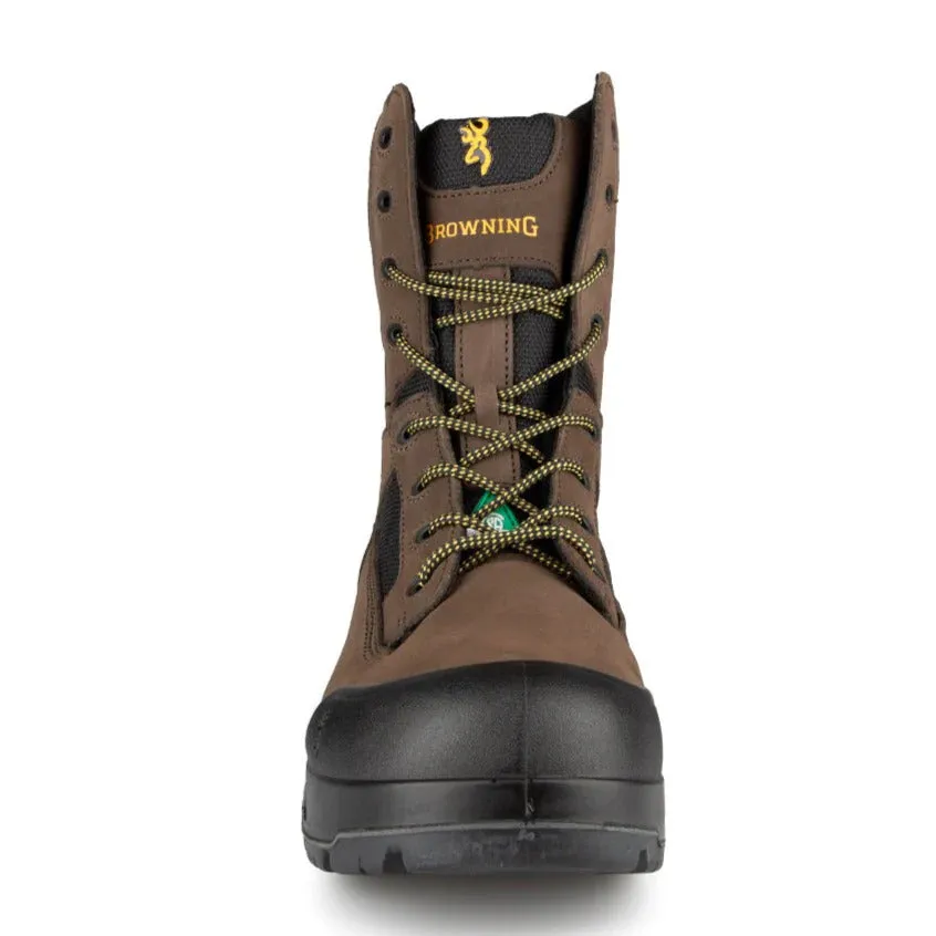 Browning Hurricane 8" Safety Boots- Black, Brown