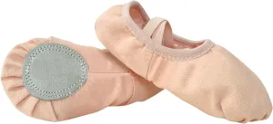 Canvas Ballet Dance Shoes Girls Ballet Shoes Stretch Split Sole for Perform Dance Yoga Ballet Shoes for Toddler Girls