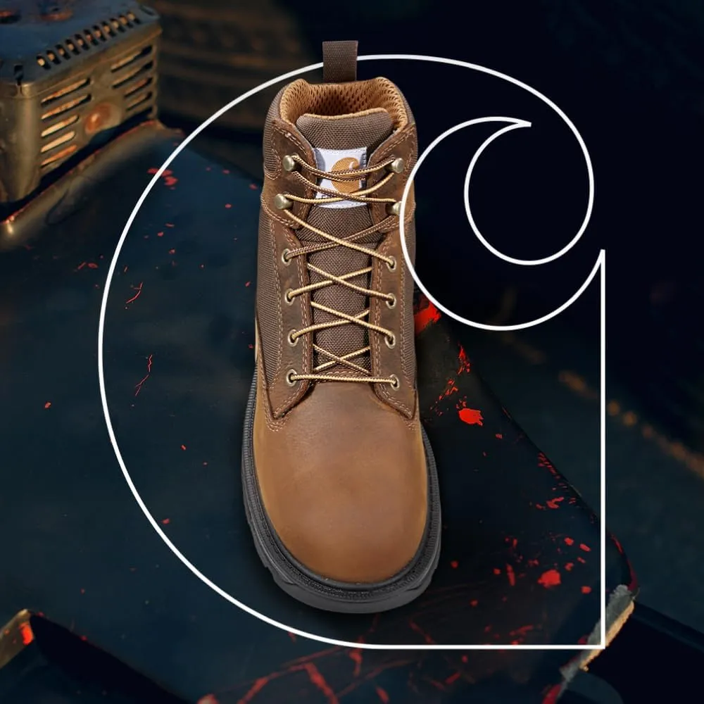 Carhartt Ironwood Waterproof Work Boots for Men - 6-inch, Reinforced Oil-Tanned Leather with Breathable Membrane, EH & Slip-Resistant Outsoles