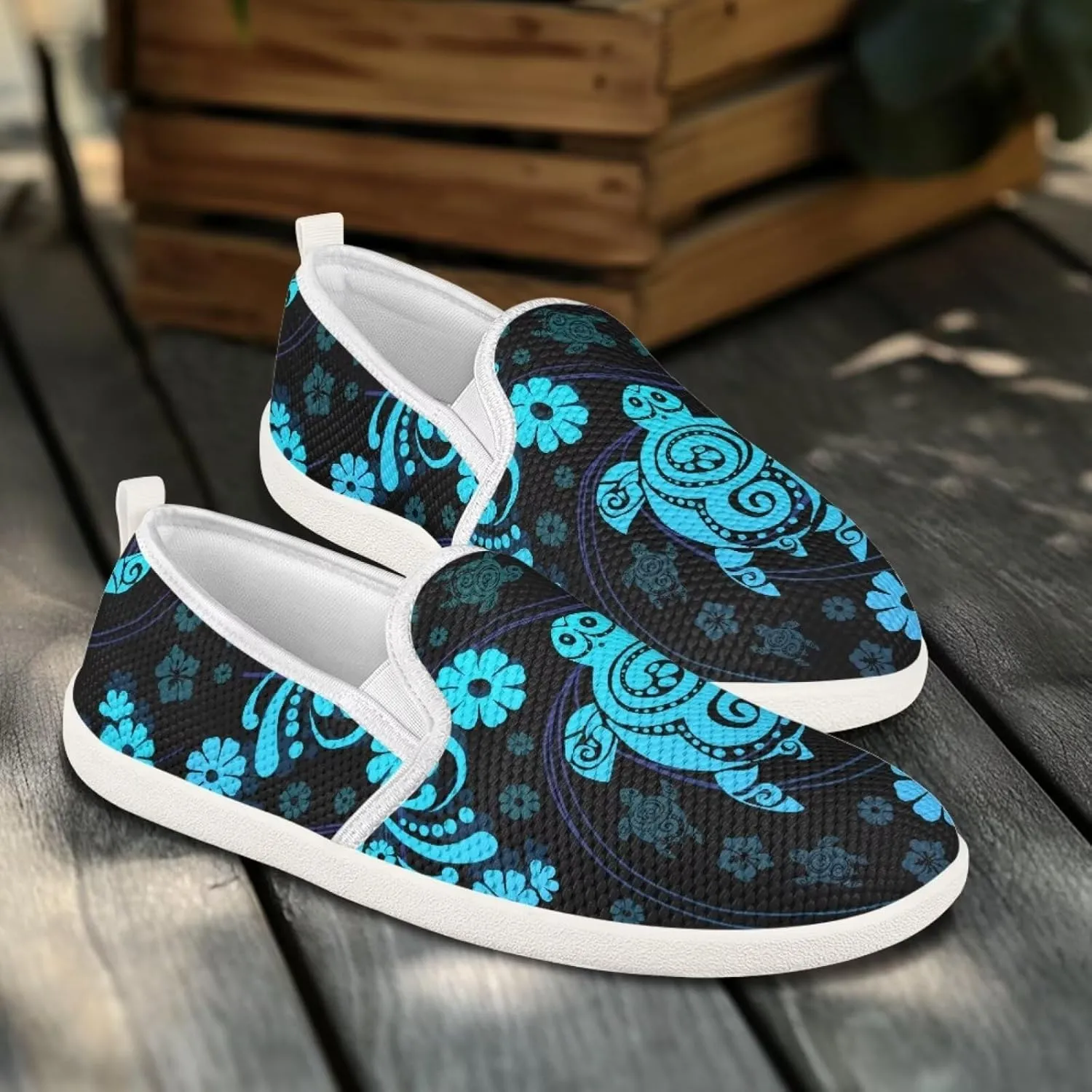 chaqlin Slip On Loafers for Men Women Wide Soft Toe Tennis Shoes Animal Print Fashion Hands Free Work Flat Clipper Mesh Athletic Sneaker