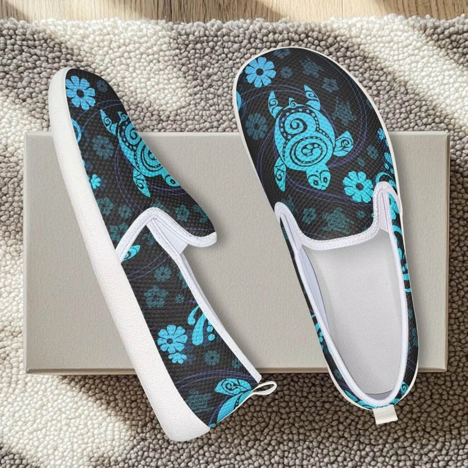 chaqlin Slip On Loafers for Men Women Wide Soft Toe Tennis Shoes Animal Print Fashion Hands Free Work Flat Clipper Mesh Athletic Sneaker