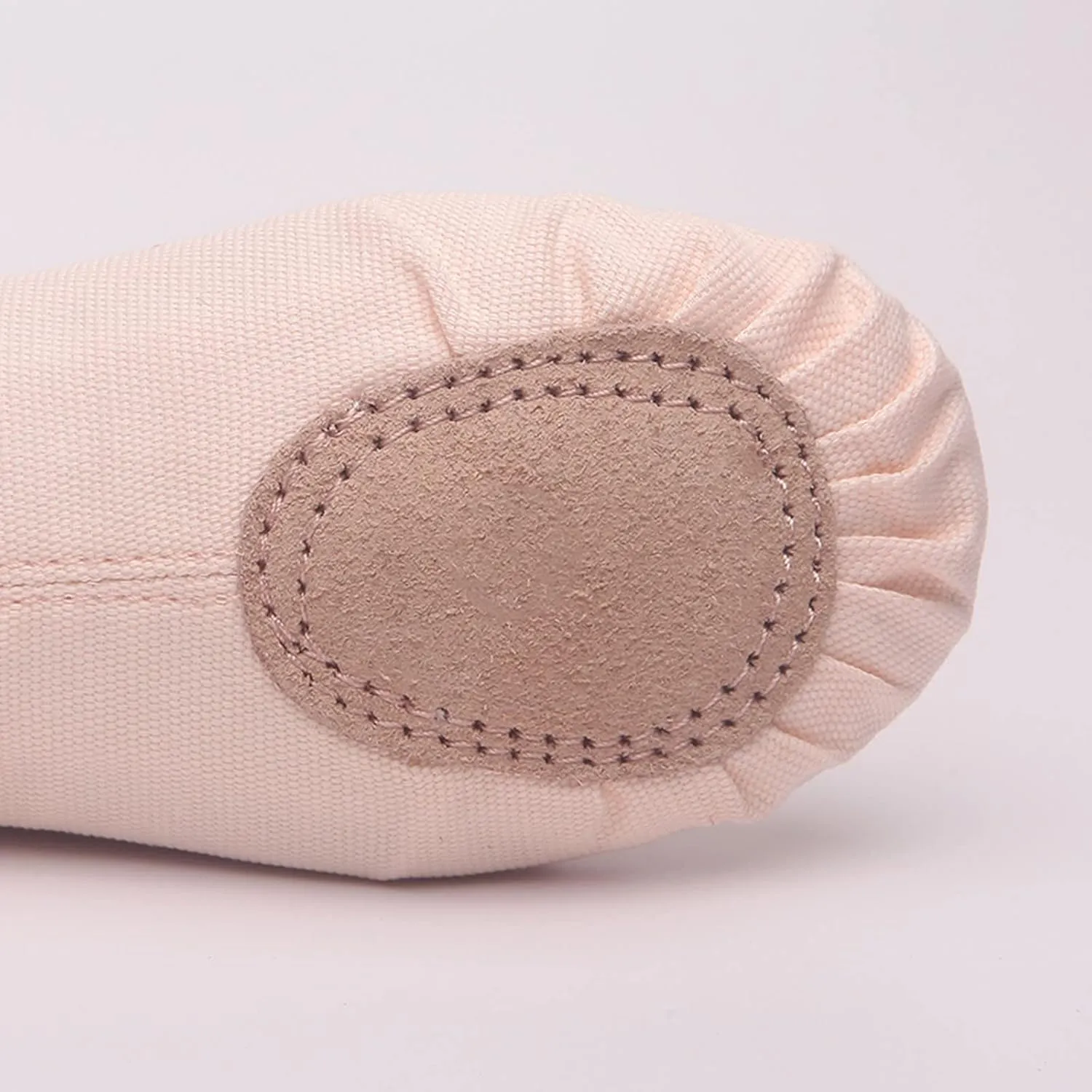 Child Ballet Shoes Toddler Dance Shoes Girls Ballet Slippers Upper Full Suede Pre-Sewn Elastic Ballet Shoes for Girls