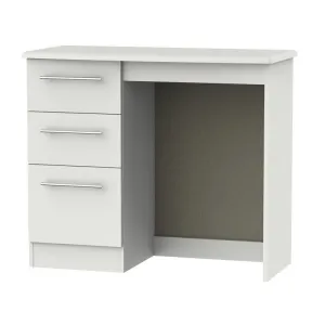 Colby Desk Light Grey 3 Drawers