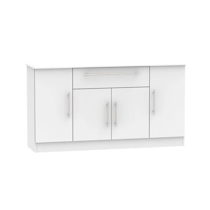 Colby Large Sideboard Grey 4 Doors 1 Drawer