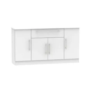 Colby Large Sideboard Grey 4 Doors 1 Drawer