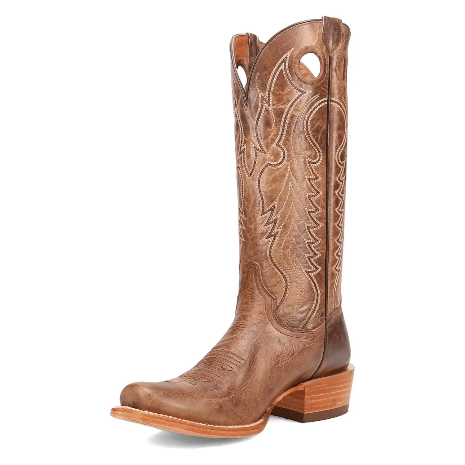 Dan Post Womens Adelaide Camel Leather Cowboy Boots