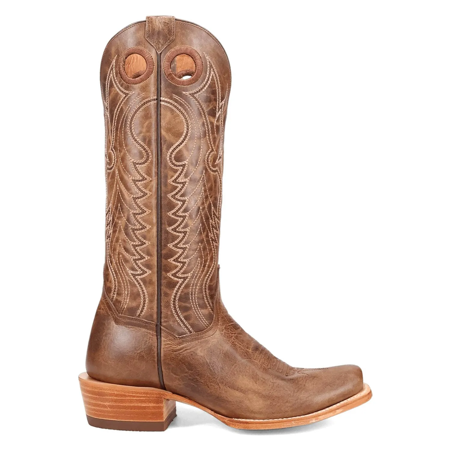 Dan Post Womens Adelaide Camel Leather Cowboy Boots