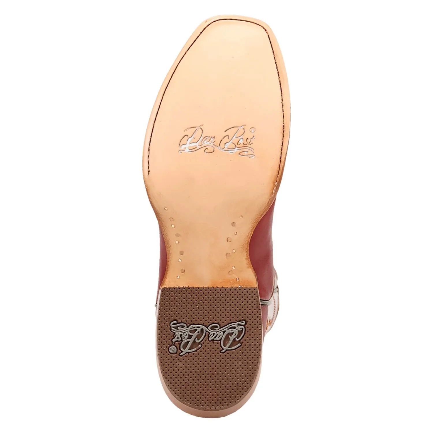 Dan Post Womens Adelaide Red/White Leather Cowboy Boots