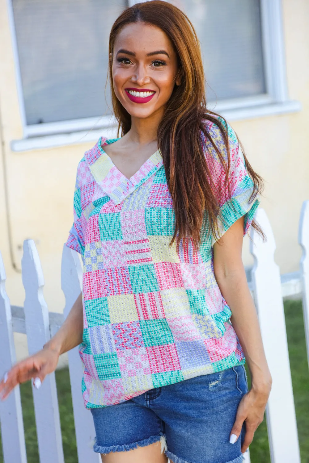 Easy Living Patchwork Top