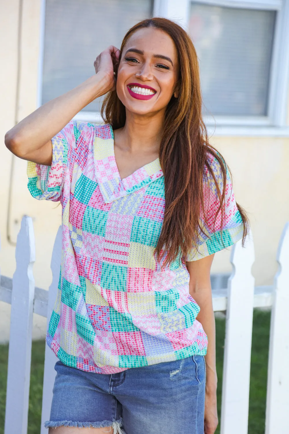 Easy Living Patchwork Top