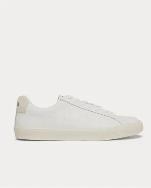 Esplar Suede-Trimmed Leather  White low top sneakers