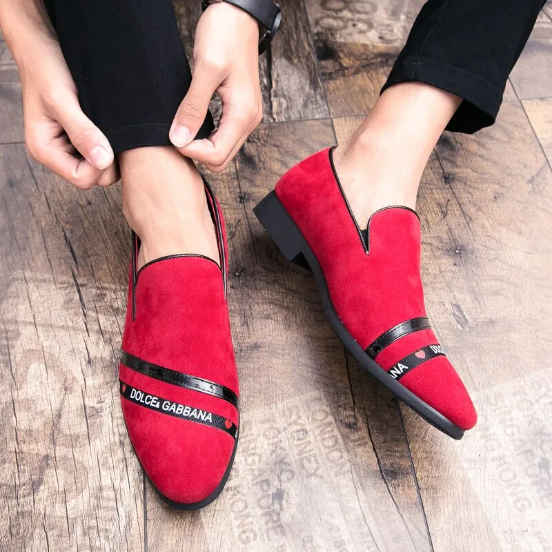 European Men Loafers Wedding Shoes