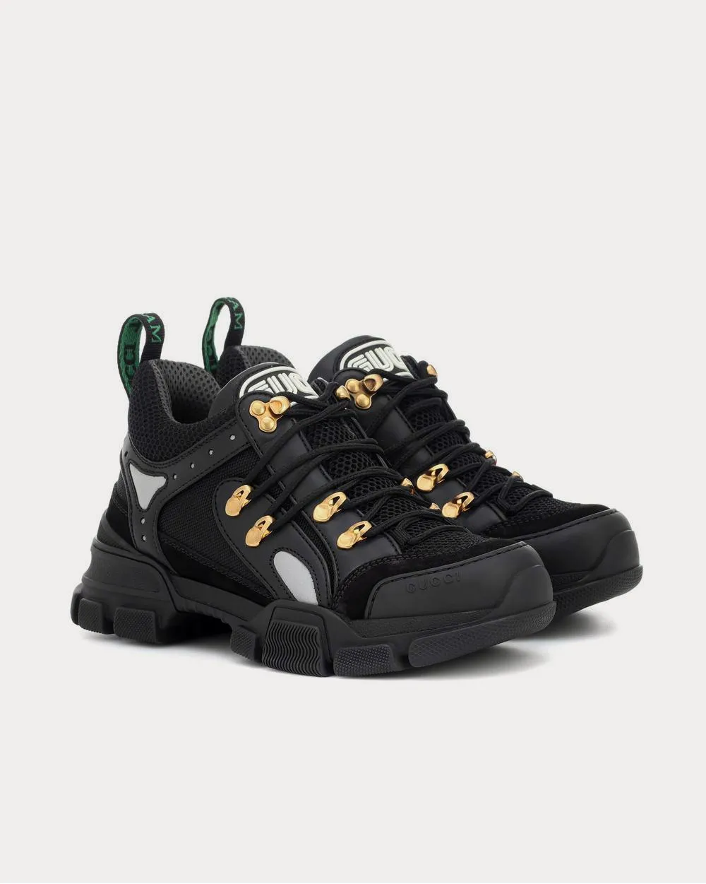 Flashtrek leather Black Low Top Sneakers