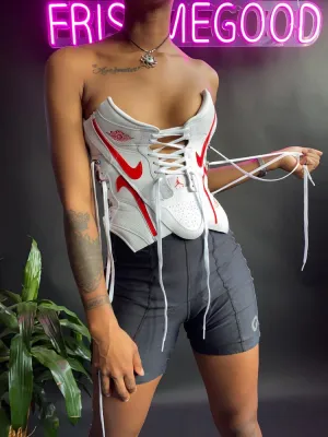 FRISKMEGOOD AJ-1 CRIMSON SNEAKER CORSET