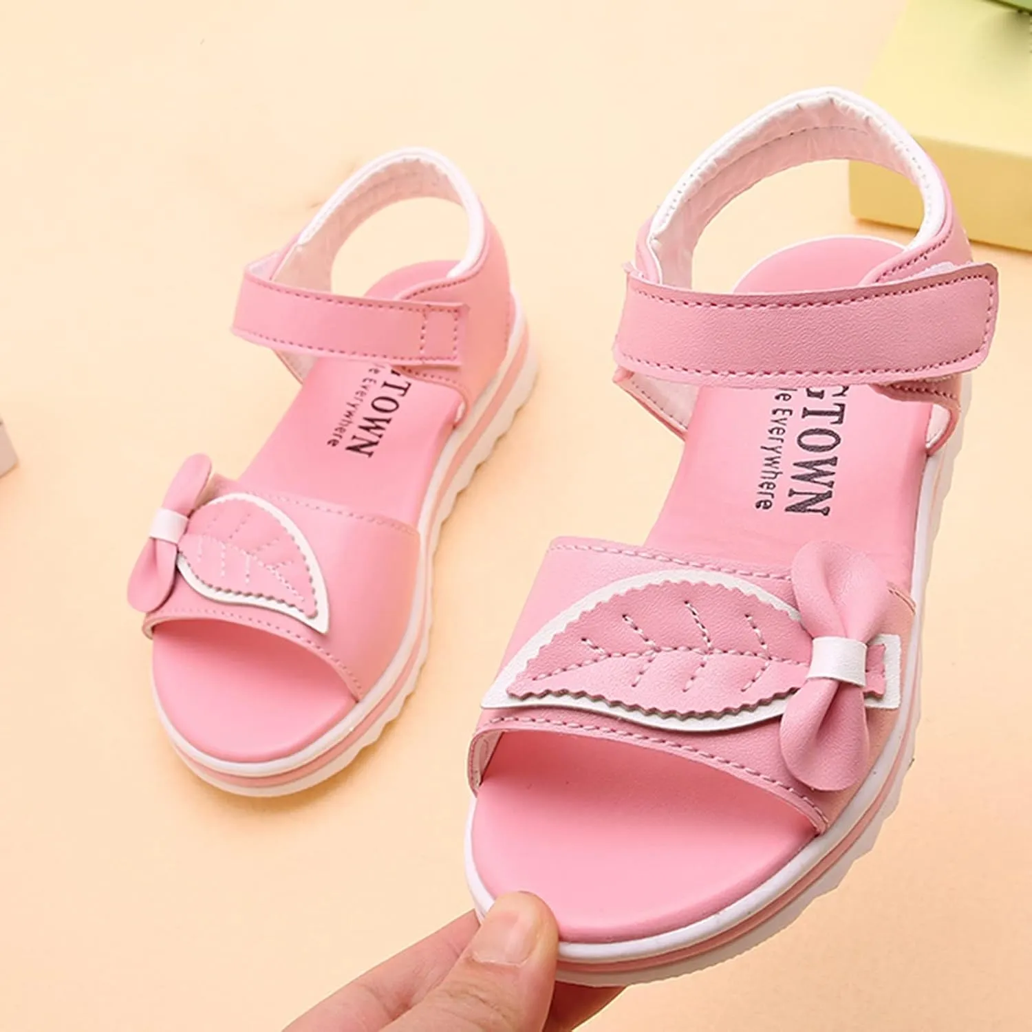 Girl Flip Flops Children Shoes Fashion Flower Thick Sole Sandals Soft Sole Comfortable Princess Sandals Girls en Sandals