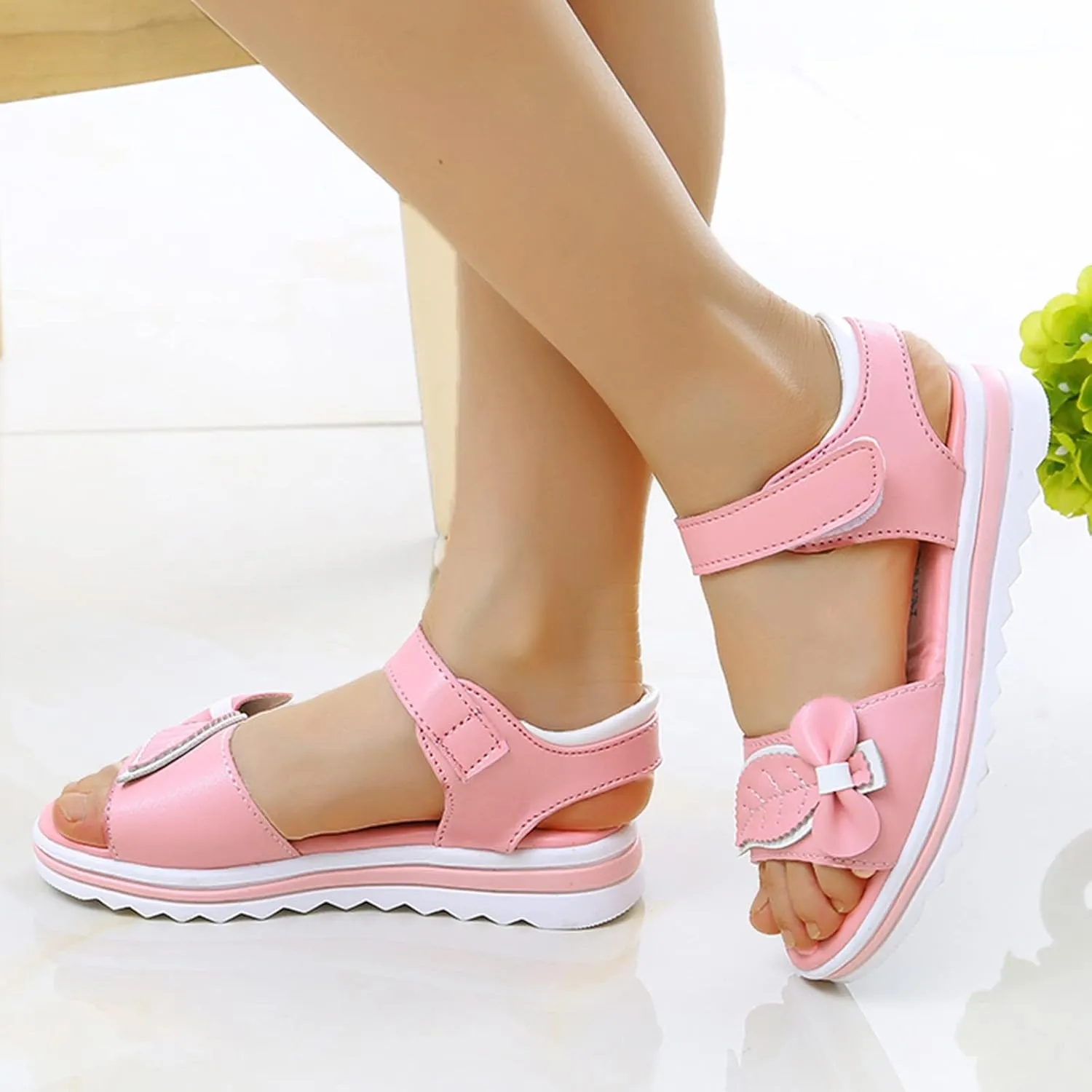 Girl Flip Flops Children Shoes Fashion Flower Thick Sole Sandals Soft Sole Comfortable Princess Sandals Girls en Sandals