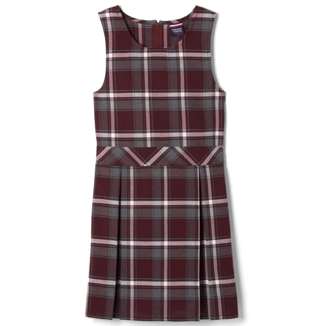 Girl's Plus Size - Plaid Box Pleat Jumpers