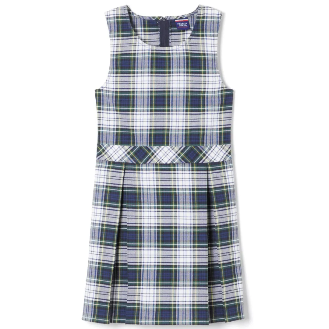 Girl's Plus Size - Plaid Box Pleat Jumpers