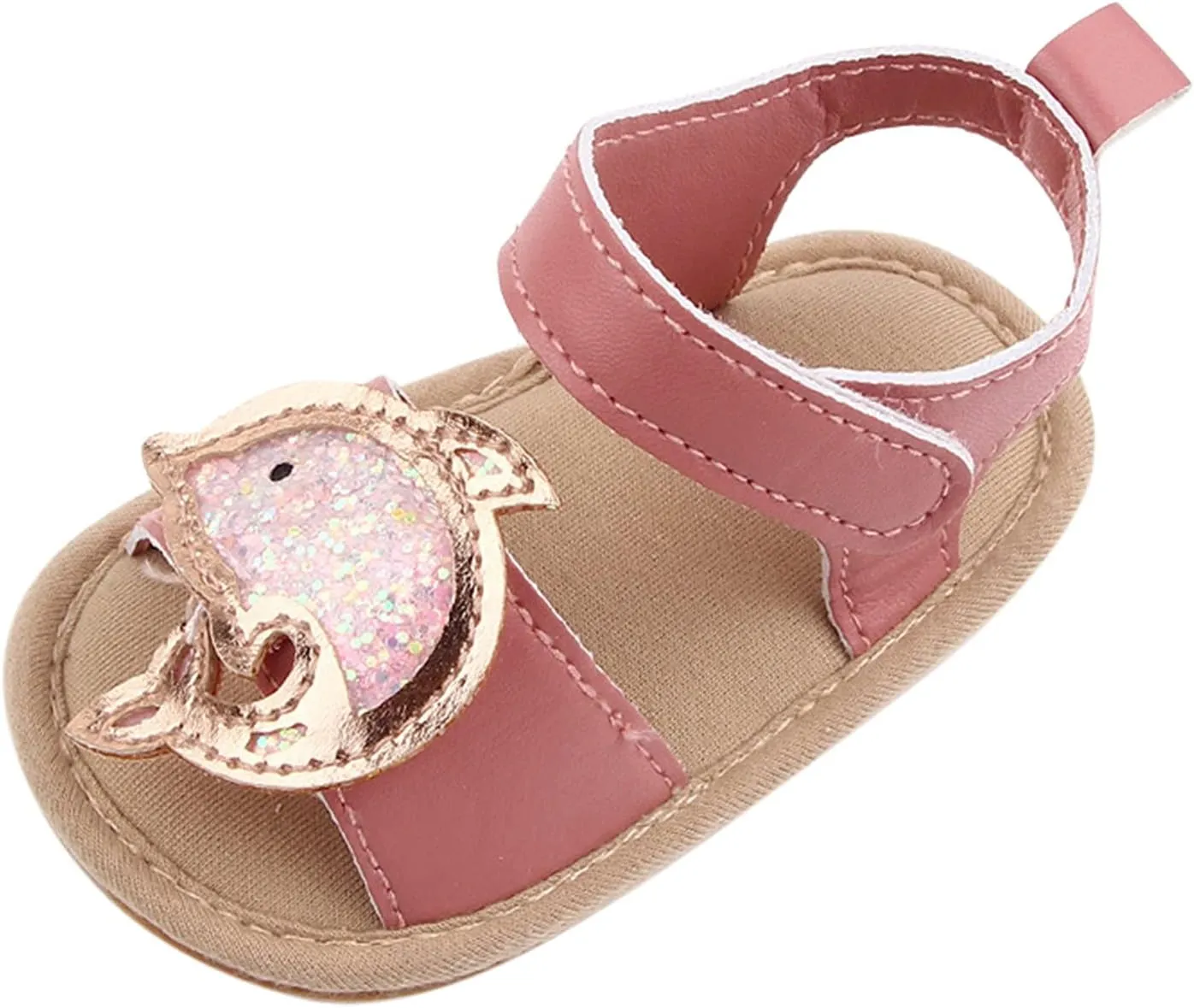 Girls Sandal Dress Shoe for Toddler Cute Sweet Open Toe Party Shoes Lightweight Non-Slip Soft Sole Baby Shoes