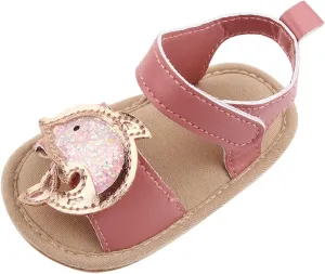 Girls Sandal Dress Shoe for Toddler Cute Sweet Open Toe Party Shoes Lightweight Non-Slip Soft Sole Baby Shoes