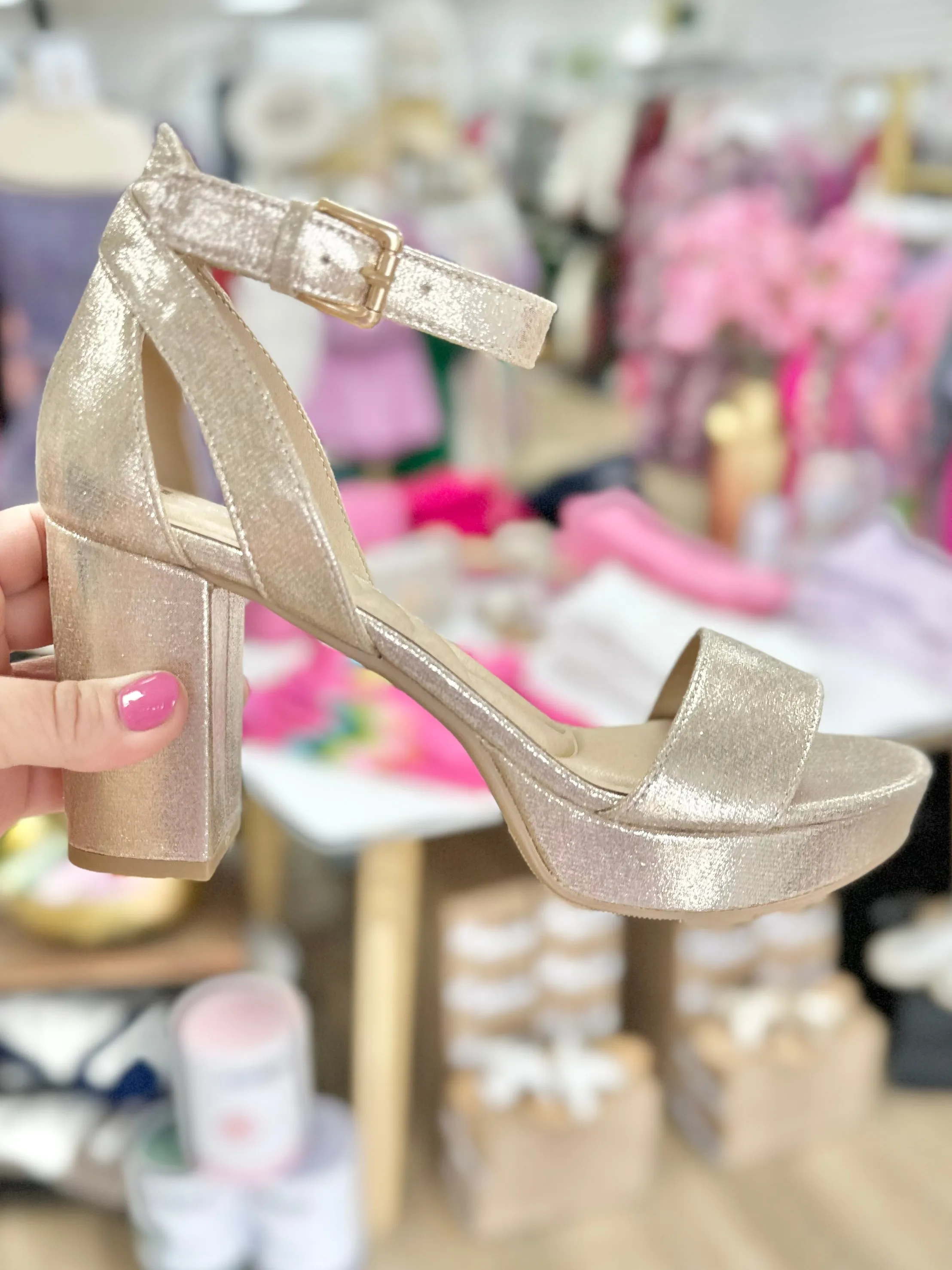 Gold Starstone Heels
