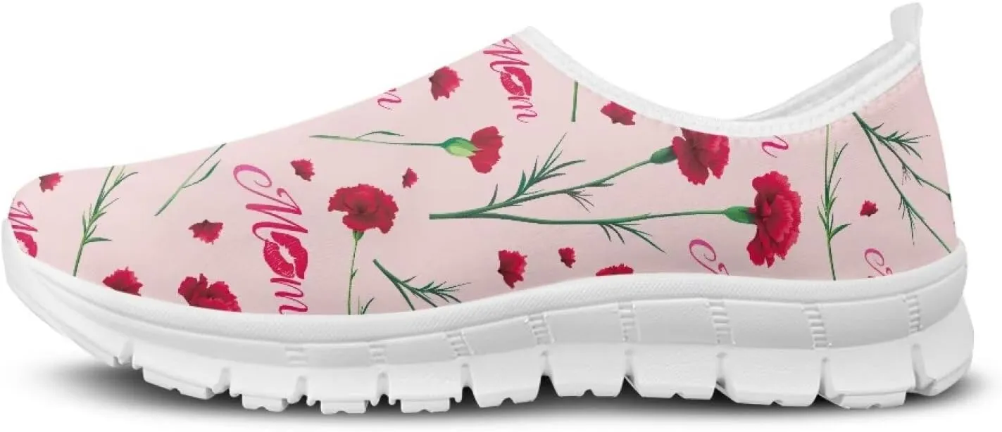 GOSTONG Women's Slip On Loafers Low Top Soft Casual Travel Walking Shoes from Daughter Son for Mom Grandma White Size 5.5-11.5