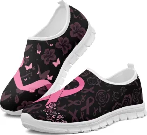 Heart Print Women's Running Shoes Slip On Sneakers Soft Loafers Low Top Non Slip Sports Walking Training Travel for Spring